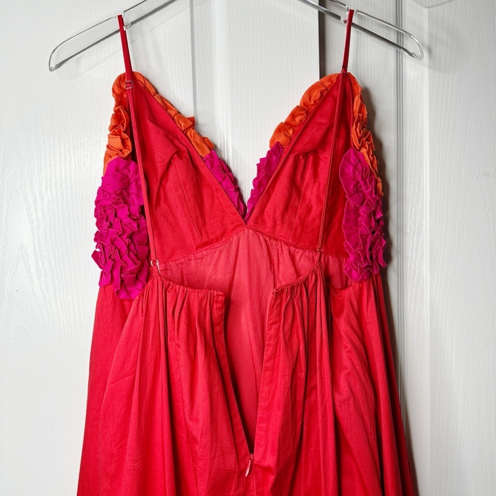 NWT Mara Hoffman Women's Annika Dress Red Size Medium - Picture 9 of 12